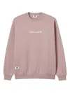 Chocoolate Embroidered Crew-neck Sweatshirt In Pink