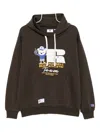 Chocoolate Embroidered Hoodies In Brown