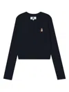 Chocoolate Embroidered-logo Cardigan In Blue
