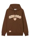 Chocoolate Embroidered-logo Hoodie In Brown