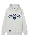 Chocoolate Embroidered-logo Hoodie In Gray
