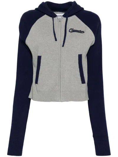Chocoolate Embroidered-logo Jacket In Blue
