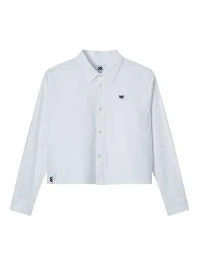 Chocoolate Embroidered-logo Shirt In White