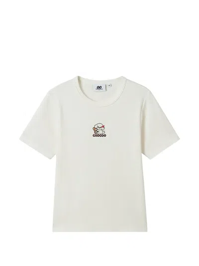 Chocoolate Embroidered-logo T-shirt