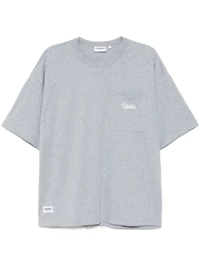 Chocoolate Embroidered Logo T-shirt In Grey