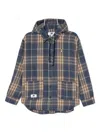 Chocoolate Embroidered Plaid Shirt In Blue