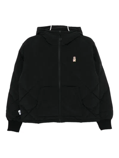 Chocoolate Embroidered Puffer Jacket In Black