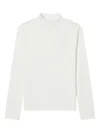 Chocoolate Embroidered Ribbed T-shirt In White