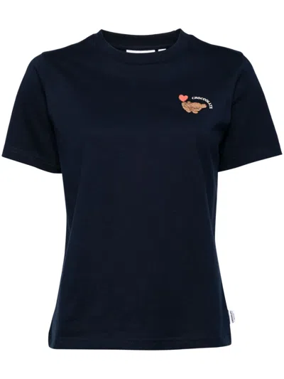 Chocoolate Embroidered T-shirt In Blue
