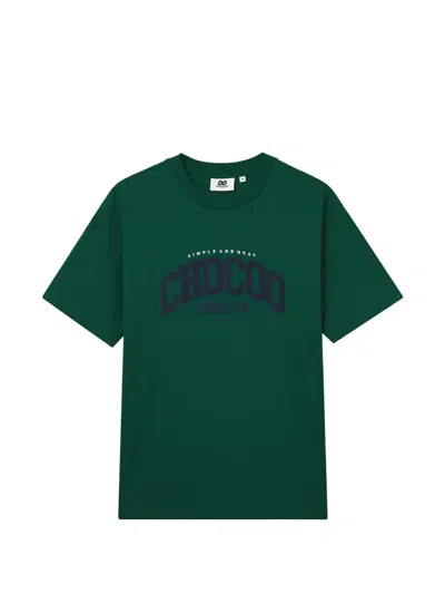 Chocoolate Besticktes T-shirt In Green