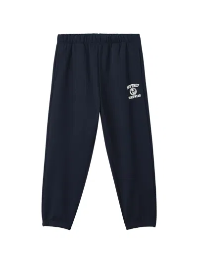 Chocoolate Embroidered-detail Track Pants In Blue
