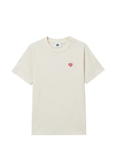 Chocoolate Besticktes T-shirt In White