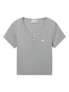 Chocoolate Fine-ribbed T-shirt In Grey