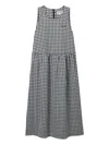 Chocoolate Gingham-print Dress In Black