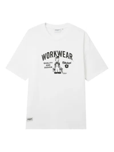 Chocoolate Graphic-print Cotton T-shirt In White