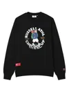 Chocoolate Graphic-print Crew-neck Sweatshirt In Black