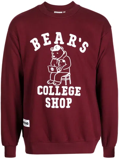 Chocoolate Graphic-print Crew-neck Sweatshirt In Red