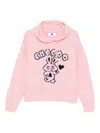 Chocoolate Graphic-print Hoodie In Pink
