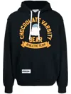 Chocoolate Graphic-print Jersey-texture Hoodie In Blue