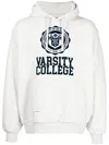 Chocoolate Graphic-print Jersey-texture Hoodie In Weiss