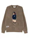 Chocoolate Graphic-print Jumper In Brown