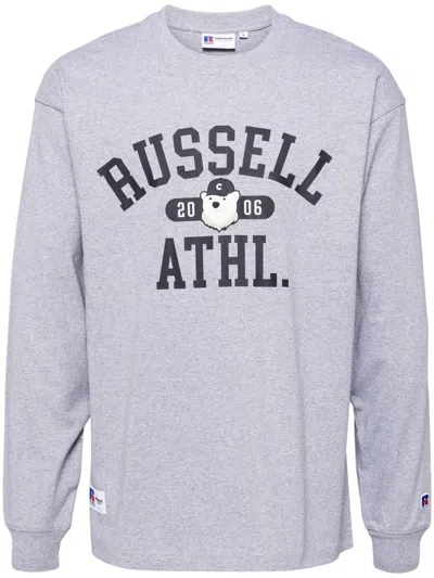Chocoolate Graphic-print Long-sleeved T-shirt In Grey