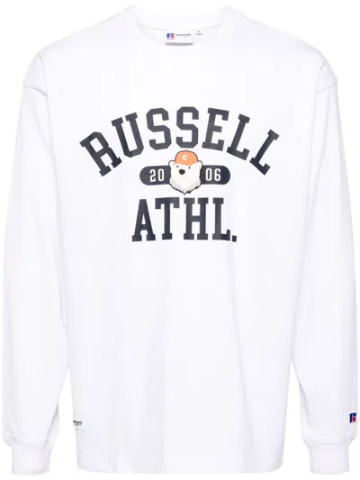 Chocoolate Graphic-print Long-sleeved T-shirt In White