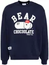 Chocoolate Graphic-print Sweatshirt In Blue