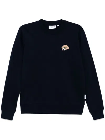 Chocoolate Graphic-print Sweatshirt In Blue