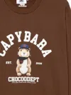 Chocoolate Sweatshirt Mit Grafischem Print In Brown