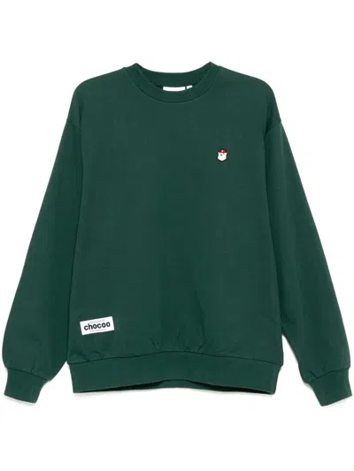 Chocoolate Graphic-print Sweatshirt In Green