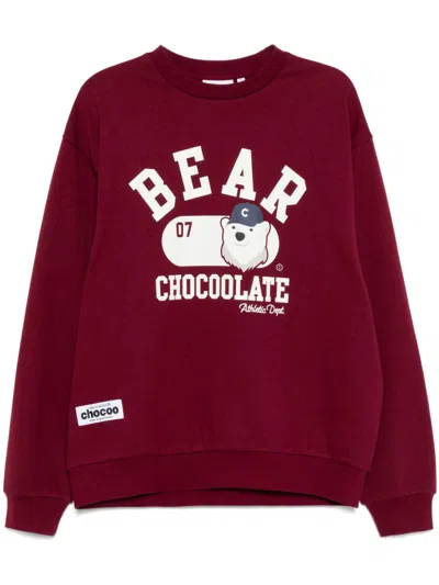 Chocoolate Graphic-print Sweatshirt In Red
