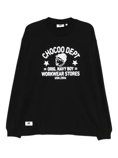 Chocoolate Graphic-print T-shirt In Black