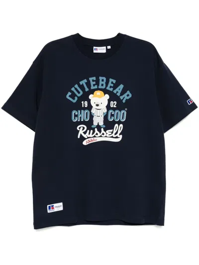 Chocoolate Graphic-print T-shirt In Blue