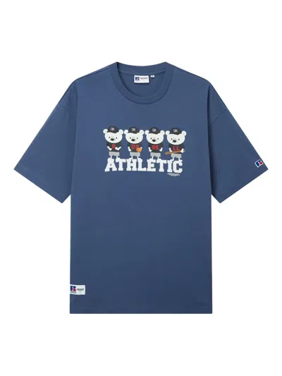 Chocoolate Graphic Print T-shirt In Blue