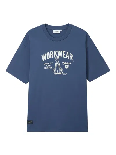 Chocoolate Graphic-print T-shirt In Blue