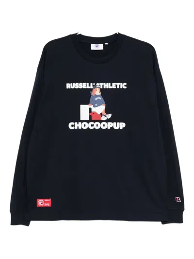 Chocoolate Graphic-print T-shirt In Blue