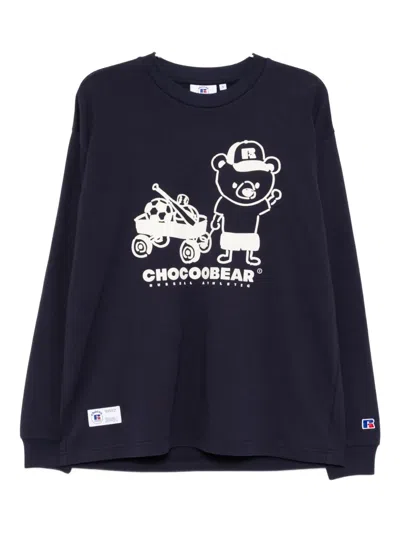 Chocoolate Graphic-print T-shirt In Blue