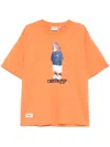 Chocoolate Graphic-print T-shirt In Orange