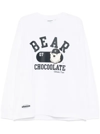 Chocoolate Graphic-print T-shirt In White