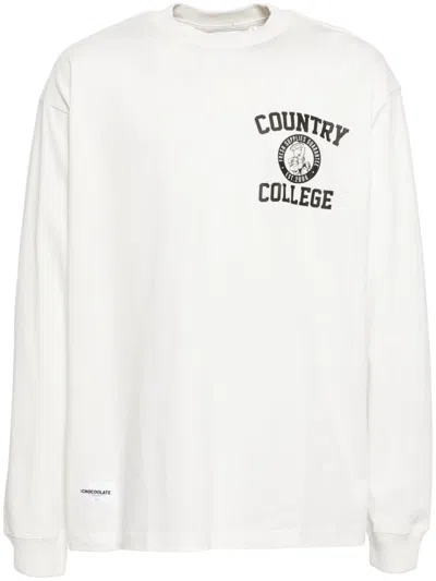 Chocoolate Graphic-print T-shirt In White