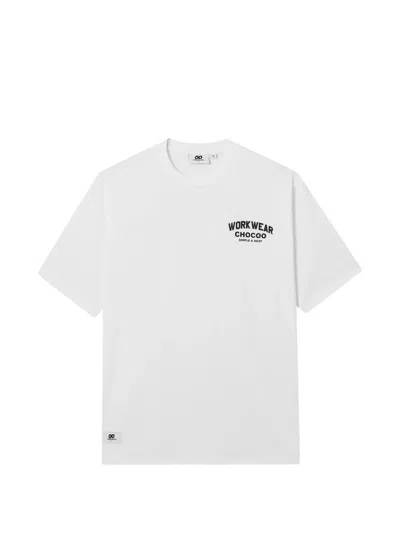 Chocoolate Graphic Print T-shirt In White