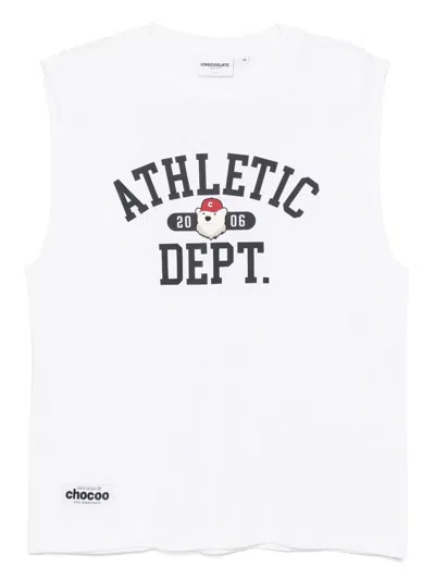 Chocoolate Graphic-print Vest In White