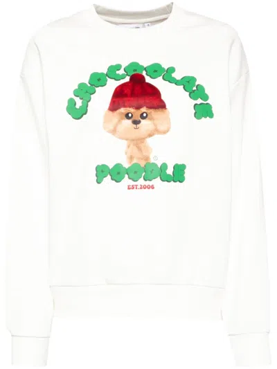 Chocoolate Graphic-printed Sweatshirt In Neutrals