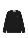 Chocoolate Graphic-patch Long-sleeve T-shirt In Black