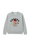 Chocoolate Graphic-patch Sweatshirt In Gray