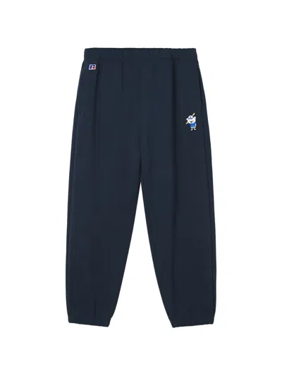 Chocoolate Graphic-patch Track Pants In Blue