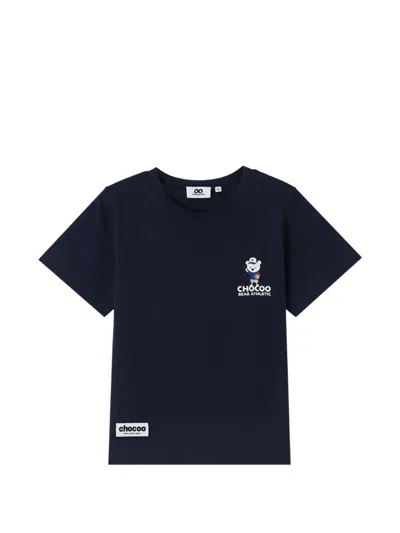 Chocoolate Graphic-print Cotton T-shirt In Blue