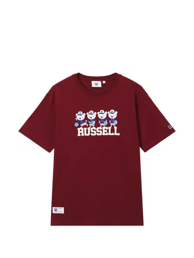 Chocoolate Graphic-print Short-sleeve T-shirt In Red