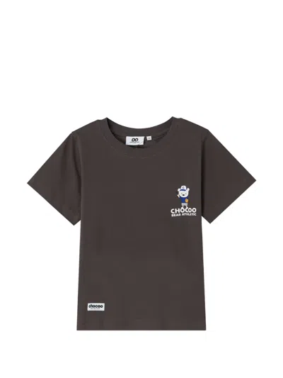 Chocoolate Graphic-print Short-sleeved T-shirt In Gray